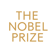 text reads: THE NOBEL PRIZE in the color gold